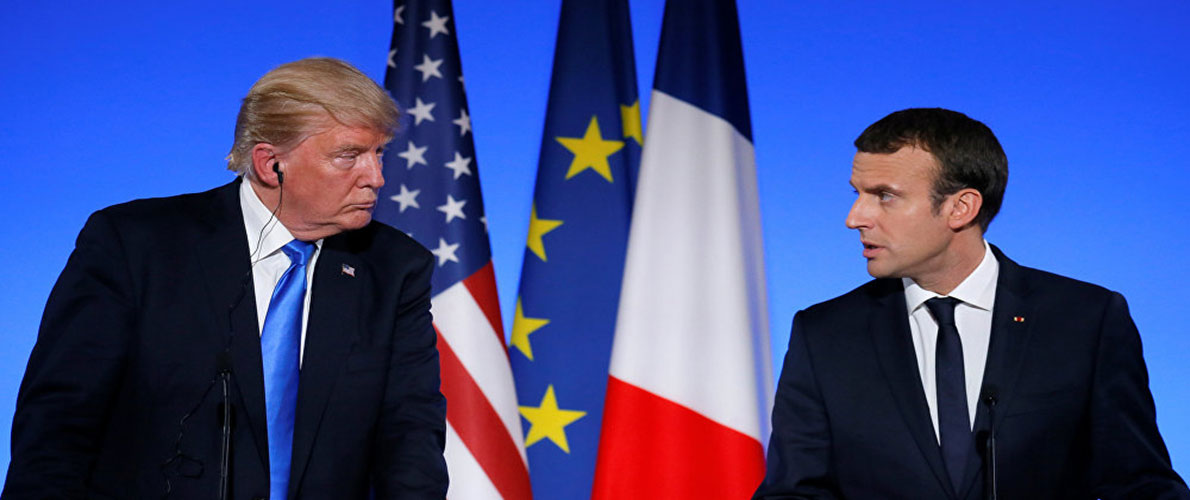 ترامب يخطئ في وصف ماكرون