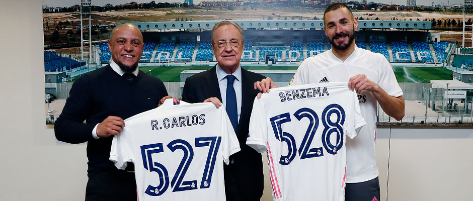 بن زيمة يحطم رقم روبرتو كارلوس