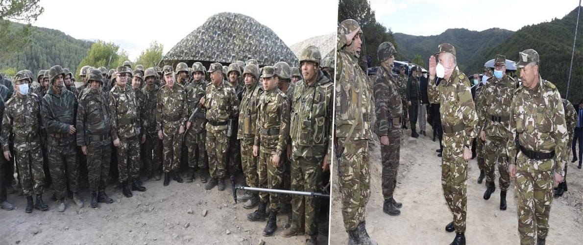 الفريق شنقريحة يزور وحدات مكافحة الإرهاب بمسلمون 