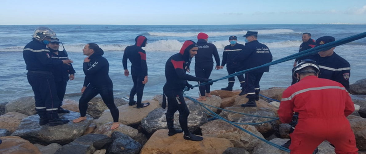 انتشال جثتي الصيادين المفقودين