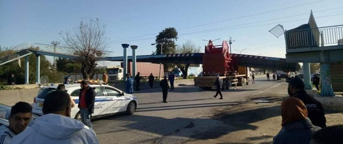 عنابة: انهيار ممر علوي خاص بالراجلين