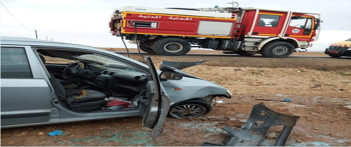 سعيدة: خمسة جرحى في إنقلاب سيارة بقرية سفيد