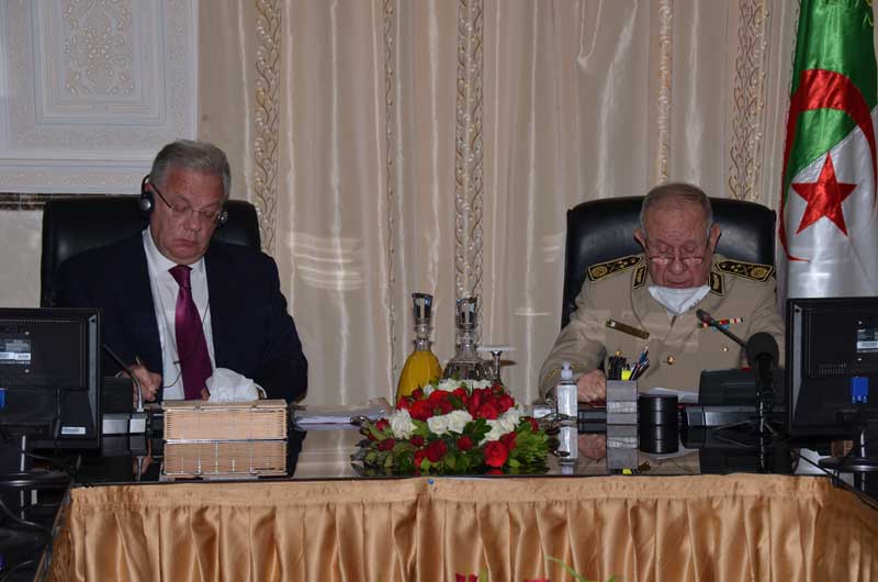شنقريحة يستقبل مدير مصلحة التعاون العسكري الروسي