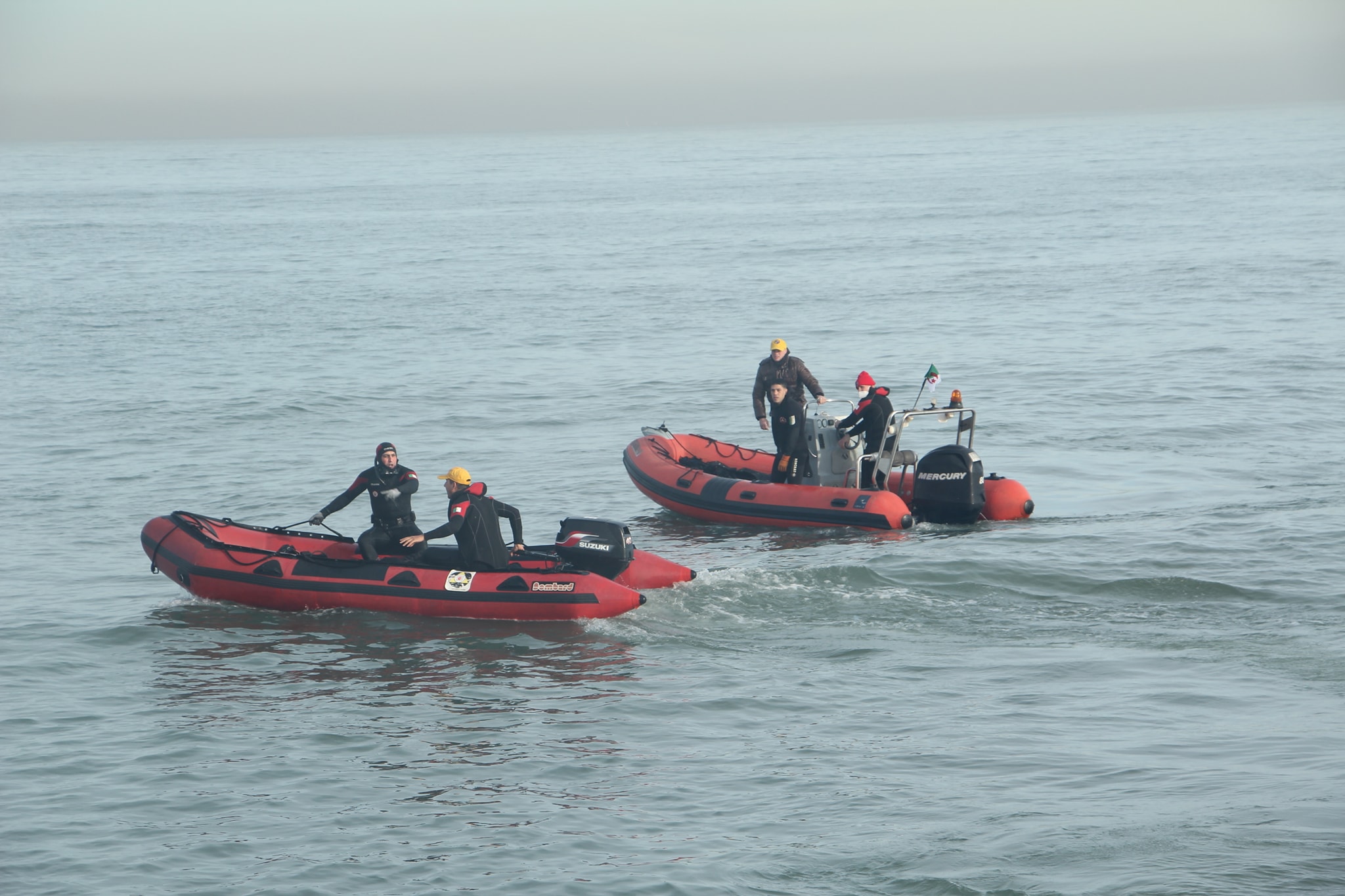 العثور على البحارة الخمسة بعرض شواطئ تيبازة