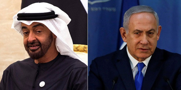 أول اتصال هاتفي بين بن زايد ونتنياهو