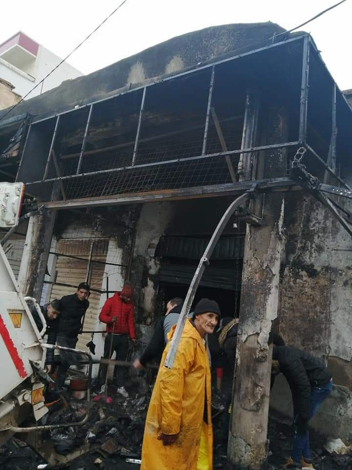 تبسة: نشوب حريق بمحل للأحذية