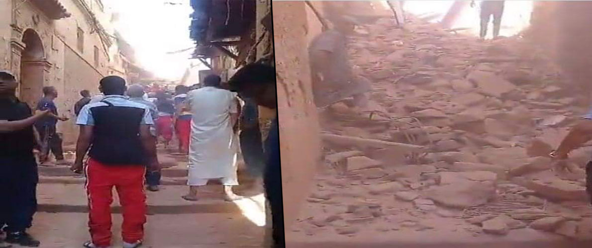 انهيار عمارة بالقصبة