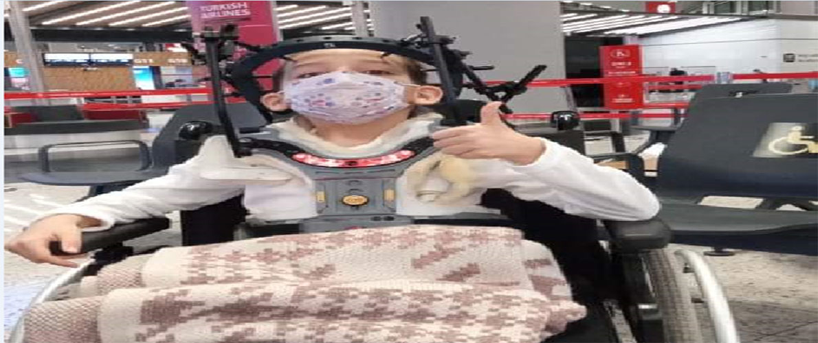 الطفلة أصالة تعود الى أرض الوطن