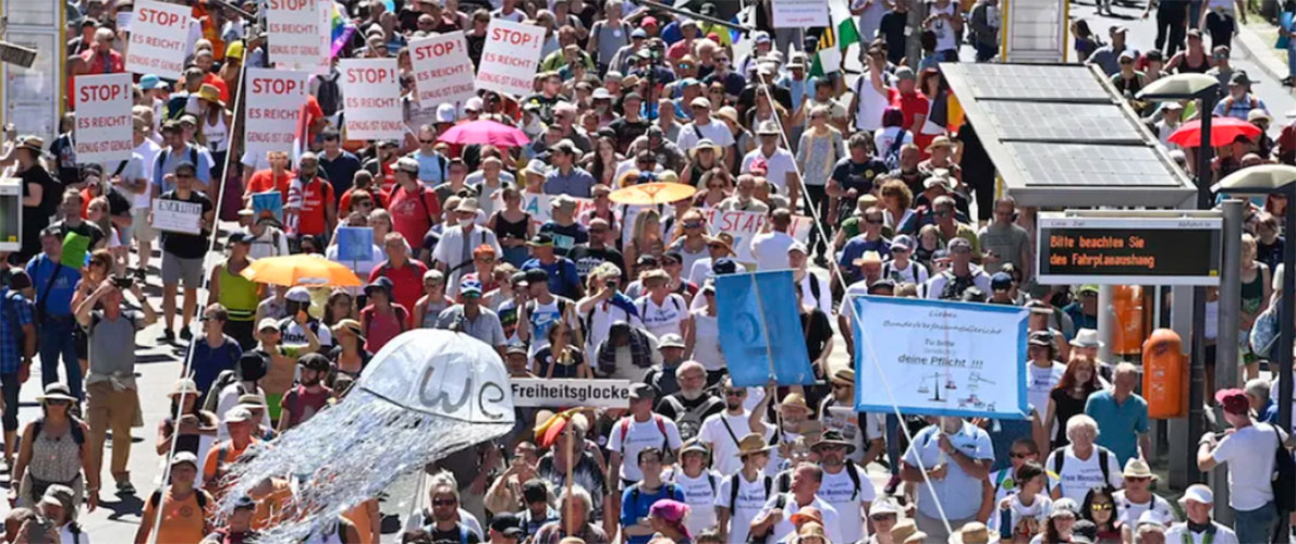 مظاهرات في ألمانيا ضد 